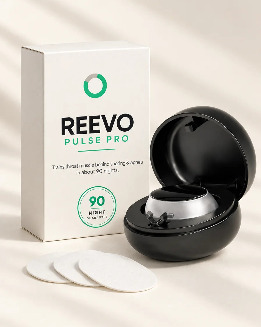 Reevo Pulse Pro box, device, charging case, patches and cable